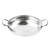 Piatto in Acciaio Inox Martellato Presentazione Tavola 180mm - Gastronoble