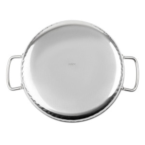 Piatto in Acciaio Inox Martellato Presentazione Tavola 180mm - Gastronoble