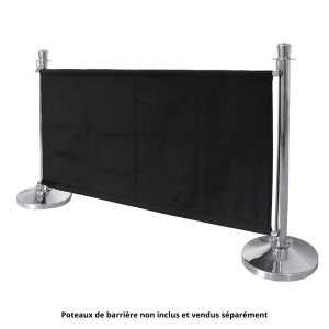 Barriera In Tela Nera Con Fissaggi - Bolero - Fourniresto