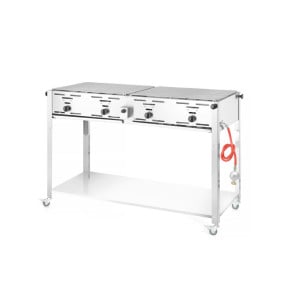 Barbecue a Gas Alta Capacità Grill-Master Quattro - Marca HENDI