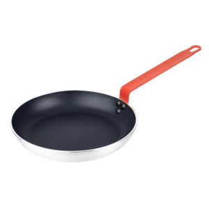 Poêle Antiadhésive Aluminium Teflon Poignée Rouge 240mm - Gastronoble