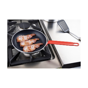 Padella Antiaderente in Alluminio Teflon Manico Rosso 240mm - Gastronoble