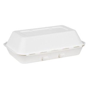 Vaschette Alimentari in Bagassa Fiesta Compostabile 400x335mm - Lotto di 200 - Fiesta Green