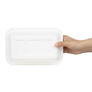 Vaschette Alimentari in Bagassa Fiesta Compostabile 400x335mm - Lotto di 200 - Fiesta Green