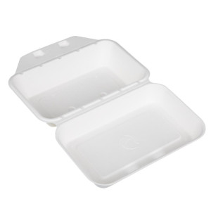 Vaschette Alimentari in Bagassa Fiesta Compostabile 400x335mm - Lotto di 200 - Fiesta Green