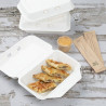 Vaschette Alimentari in Bagassa Fiesta Compostabile 400x335mm - Lotto di 200 - Fiesta Green