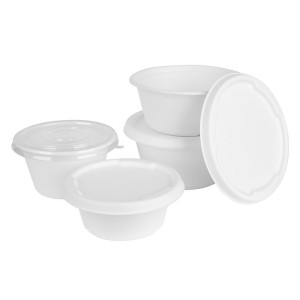 Ciotole in Bagassa Fiesta Compostabile 750 ml - Confezione da 50 - Gastronoble