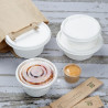 Coperchi in Bagassa Fiesta Compostabili per Ciotole da 750/900 ml - Confezione da 50 - Gastronoble