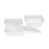Vaschette Alimentari in Bagassa Fiesta Compostabile 500ml - Confezione da 100 - Gastronoble