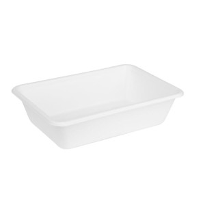 Vaschette Alimentari in Bagassa Compostabile 650ml - Lotto di 100 - Gastronoble