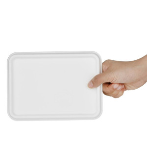 Coperchi in Bagassa Compostabile per Vaschette - Confezione da 100 - Fiesta Green