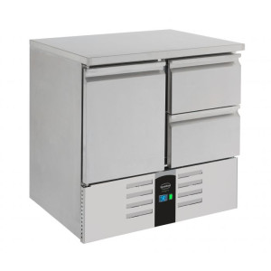 Positive Refrigerated Table with 1 Door and 2 Drawers - 257 L - CombiSteel