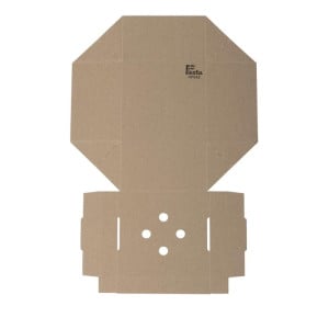 Scatole Burger Quadrate Pieghevoli - Confezione da 100 - Fiesta Green