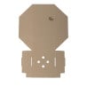 Scatole Burger Quadrate Pieghevoli - Confezione da 100 - Fiesta Green