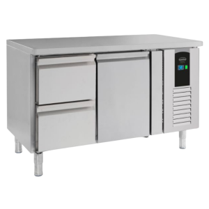 Tavolo Refrigerato Positivo a 1 Porta e 2 Cassetti Energy Line - 190 L