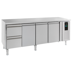Tavolo Refrigerato Positivo a 3 Porte e 2 Cassetti Energy Line - 393 L