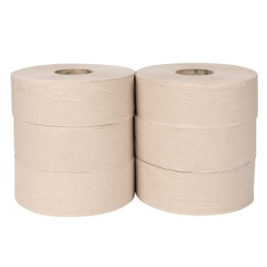 Rotoli Jumbo Riciclati 2 Veli 300m - Confezione da 6 - Jantex