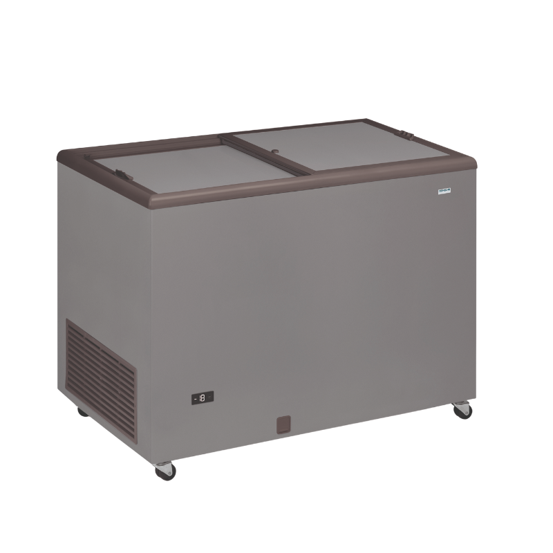 Congelatore a Pozzetto Professionale Inox con Coperchio Opaco - 400 L Congelatore a Pozzetto Professionale Inox con Coperchio Opaco - 400 L