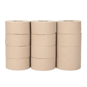 Rouleaux Mini Jumbo Riciclato 2 Veli 150m - Confezione da 12 - Jantex
