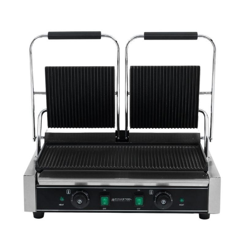 Grill Panini Double - Grooved Plates - Dynasteel Grill Panini Double - Grooved Plates - Dynasteel