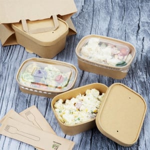 Vaschette Alimentari Rettangolari Riciclabili 750 ml - Confezione da 300 - Fiesta Green