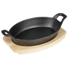 Tavola per Piatto Ovale in Ghisa - 260x165 mm