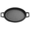 Piatto Ovale in Ghisa con Manici - 180 x 120 mm
