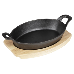 Tavola per Piatto Ovale in Ghisa - 260x165 mm