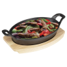 Tavola per Piatto Ovale in Ghisa - 260x165 mm