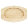 Tavola per Piatto Ovale in Ghisa - 210x120 mm