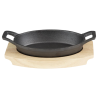 Tavola per Piatto Ovale in Ghisa - 210x120 mm