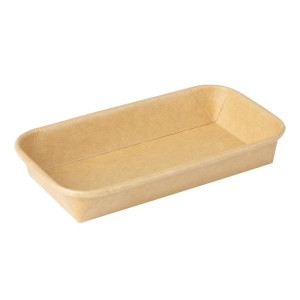 Vaschette per Sushi Riciclabili 255 x 181 mm - Confezione da 300 - Fiesta Green