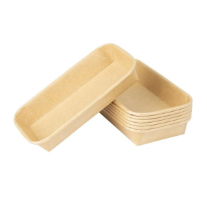 Vaschette per Sushi Riciclabili 255 x 181 mm - Confezione da 300 - Fiesta Green