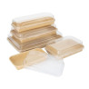 Vaschette per Sushi Riciclabili 255 x 181 mm - Confezione da 300 - Fiesta Green