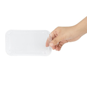 Coperchi PET Vaschette per Sushi GEHX287 - Lotto di 300 - Fiesta Green