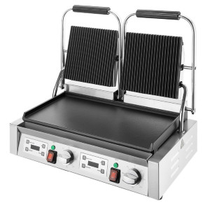 Grill Panini Double - Piastre Lisce e Rigate - Buffalo