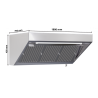 Hotte Snack 700 LED Without Motor length 1800 Dynasteel
