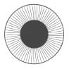 Round Black Metal Presentation Basket Ø 285 mm - Olympia