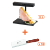 Set Apparecchi per Raclette Alpage Basalte e Coltelli- Tellier