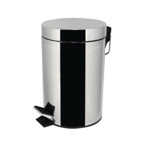 Cestino per rifiuti con pedale in acciaio inossidabile - 3L - FourniResto