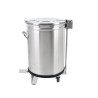 Pattumiera Inox con Pedale - 100 L - Dynasteel