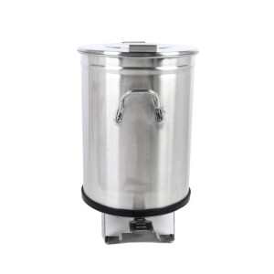 Pattumiera Inox con Pedale - 100 L - Dynasteel