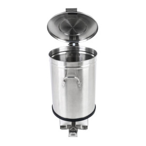 Pattumiera Inox con Pedale - 100 L - Dynasteel