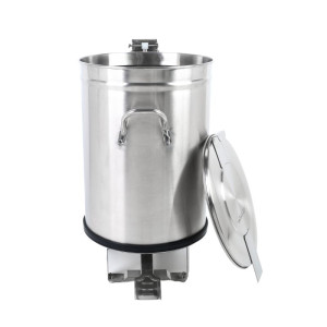 Pattumiera Inox con Pedale - 100 L - Dynasteel