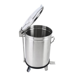 Pattumiera Inox con Pedale - 100 L - Dynasteel