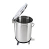 Pattumiera Inox con Pedale - 100 L - Dynasteel