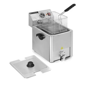 Friggitrice Professionale 8 L con Scarico - Dynasteel