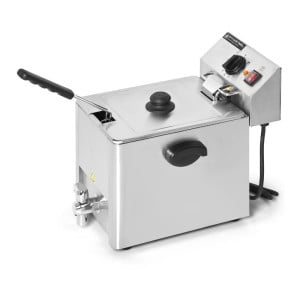 Friggitrice Professionale 8 L con Scarico - Dynasteel