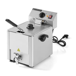 Friggitrice Professionale 8 L con Scarico - Dynasteel
