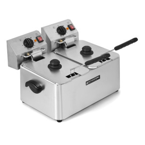 Friggitrice Professionale 2 x 4 L - Dynasteel